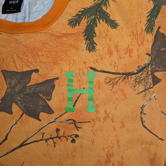 Orange HUF Plants Long Sleeve - Picture 3 of 5